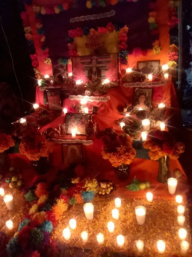 An alter in a cemetery