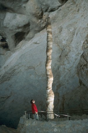 A stalagmite