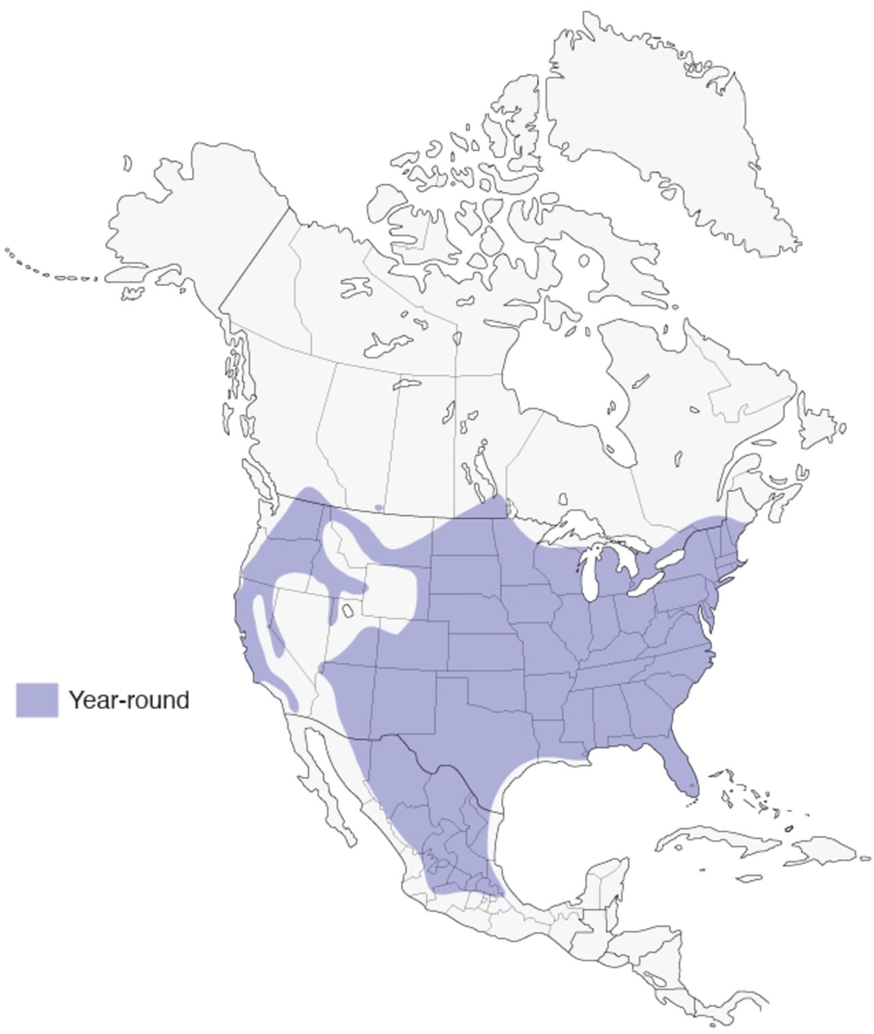 Map showing turkey locations in US