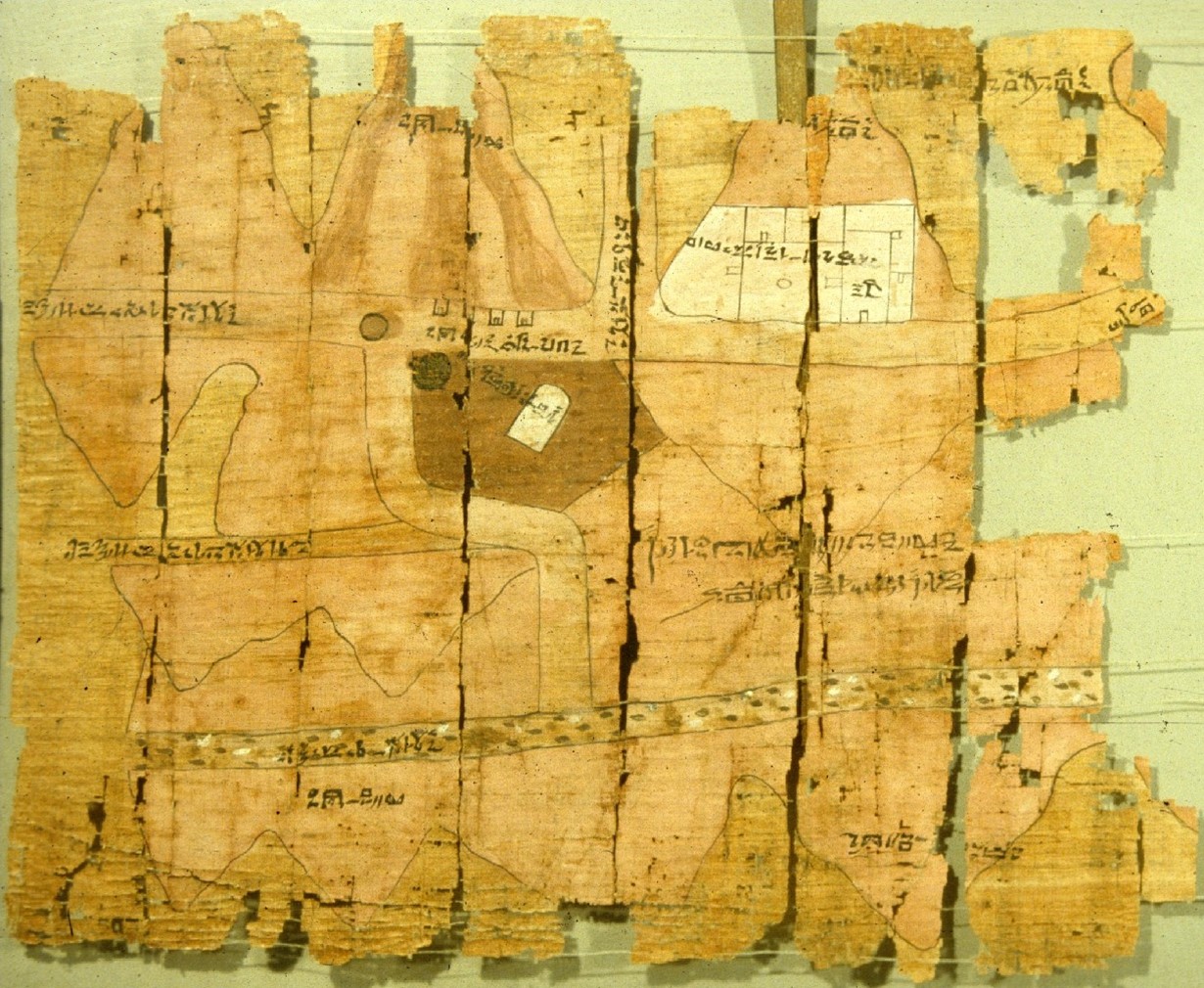 The left end of the Turin papyrus