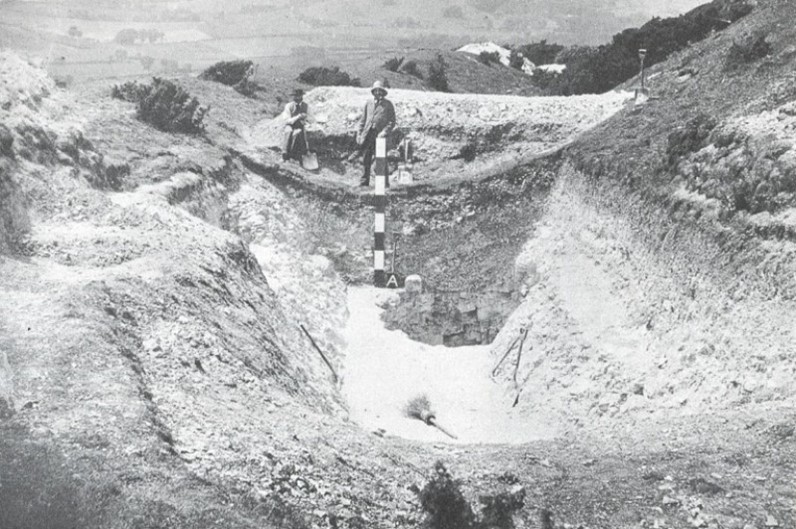 Flint mine near Cissbury, England