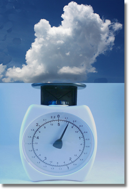 How much does a cloud weigh?