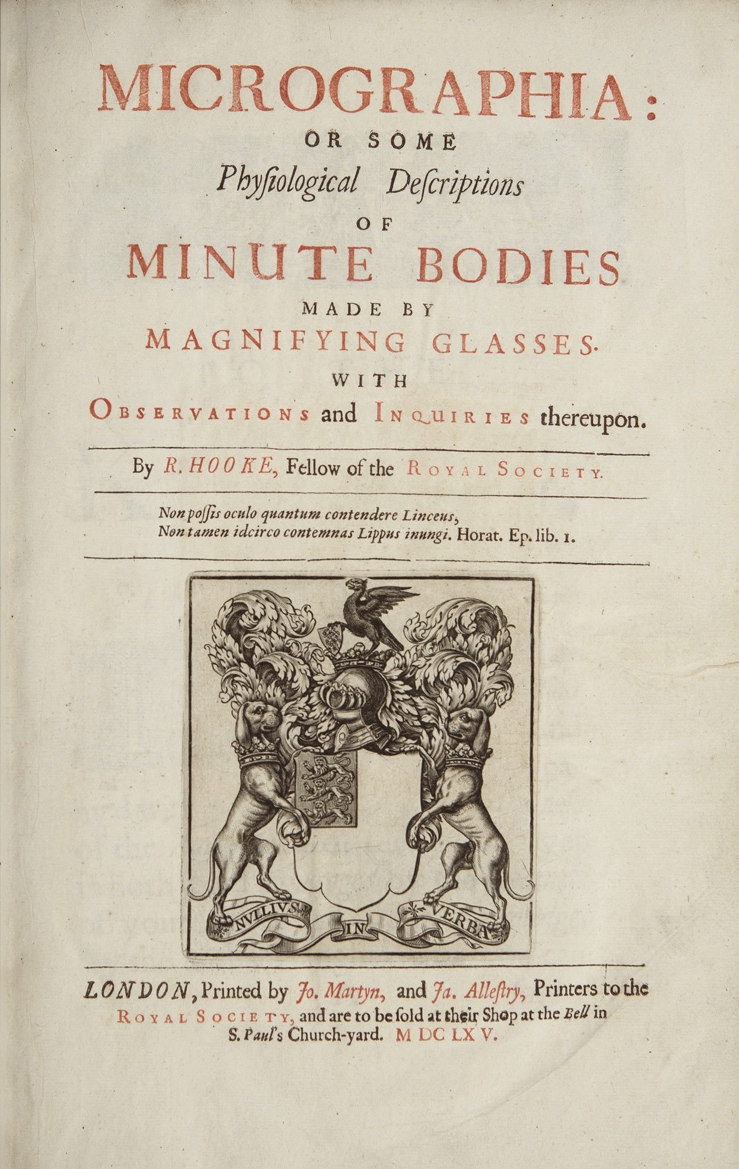 Robert Hooke's 1665 book