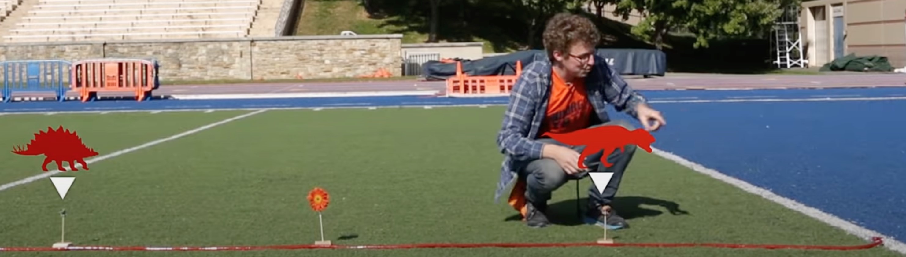 Man on a football field