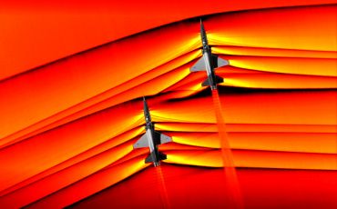 NASA captured images of mingling shock waves