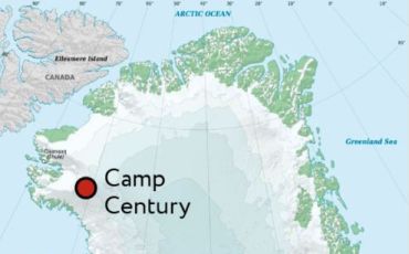 A relief map of Greenland