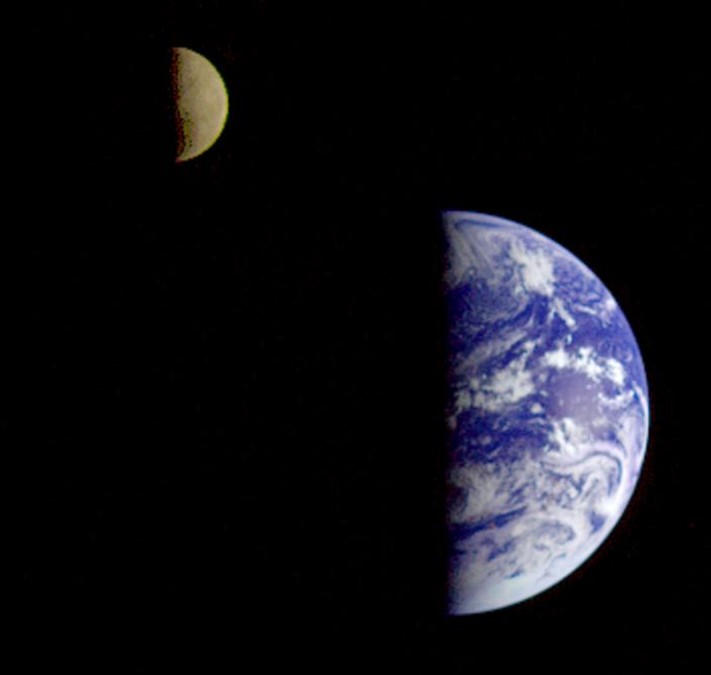 picture of the Earth–Moon system