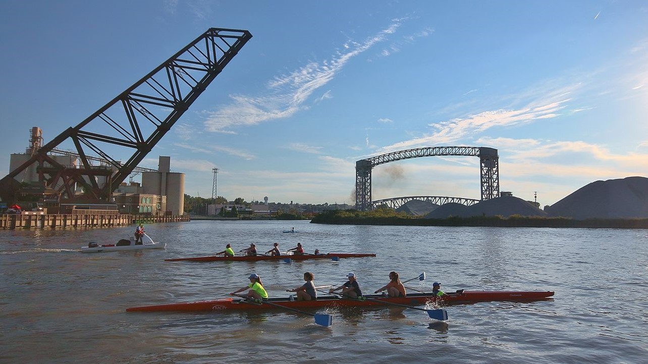 Rowing on the Cuyahoga