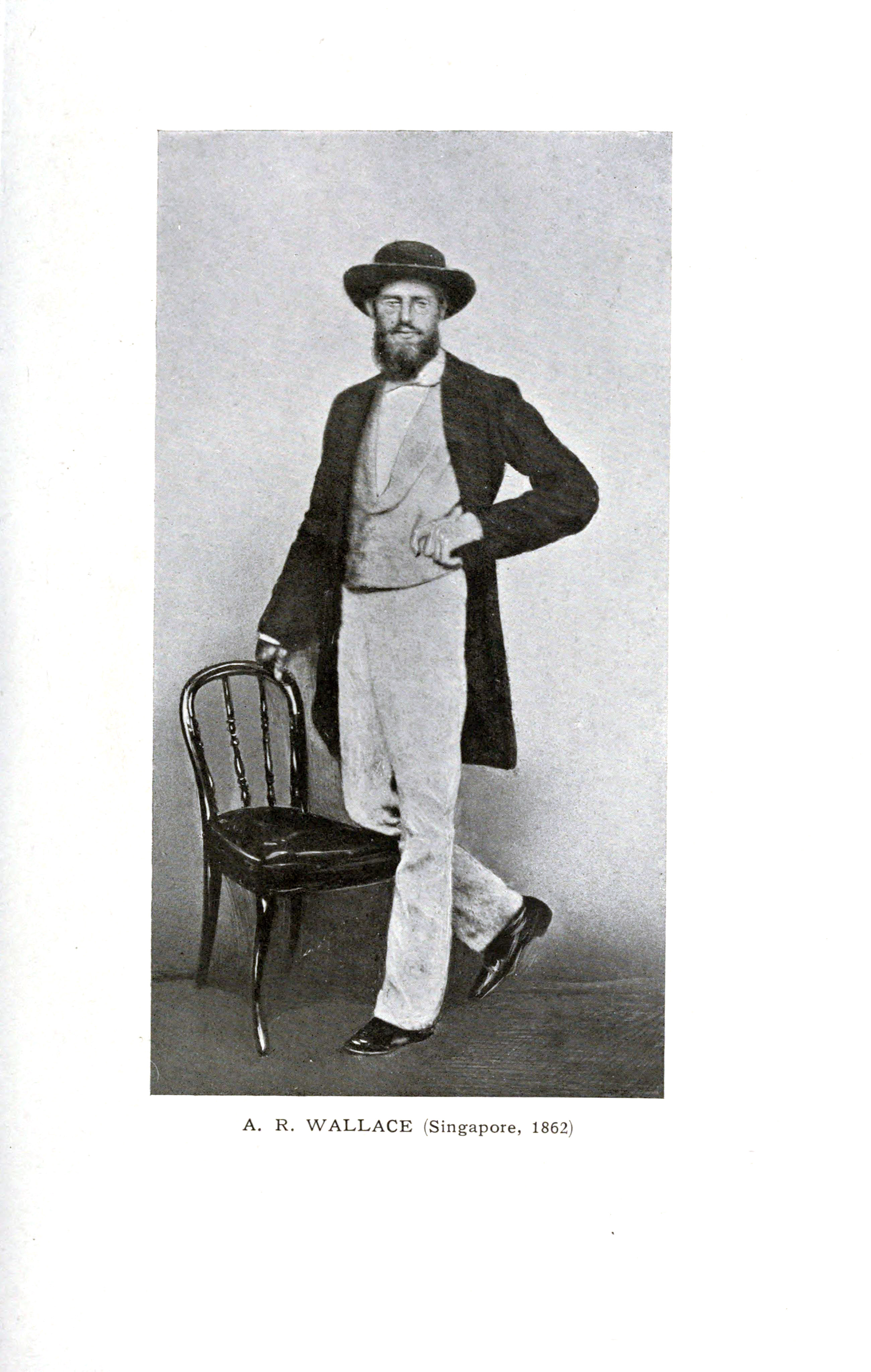 This photo shows Alfred Wallace near the end of his voyage to the Malay Archipelago.