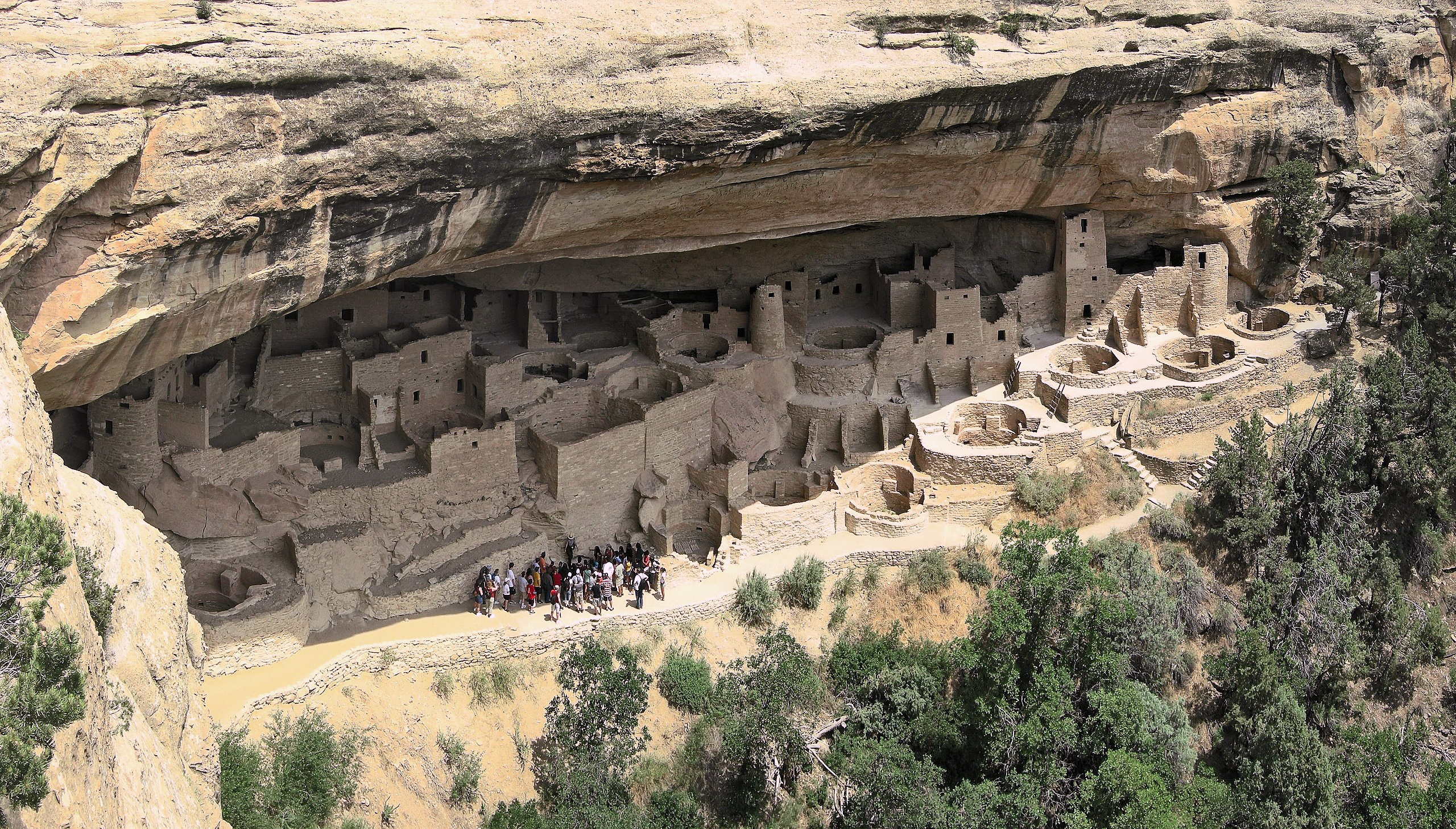 The Cliff Palace in Colorado’s Mesa Verde National Park is the largest of about 4,000 preserved cliff dwellings