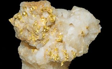 Gold is often found within a quartz structure.