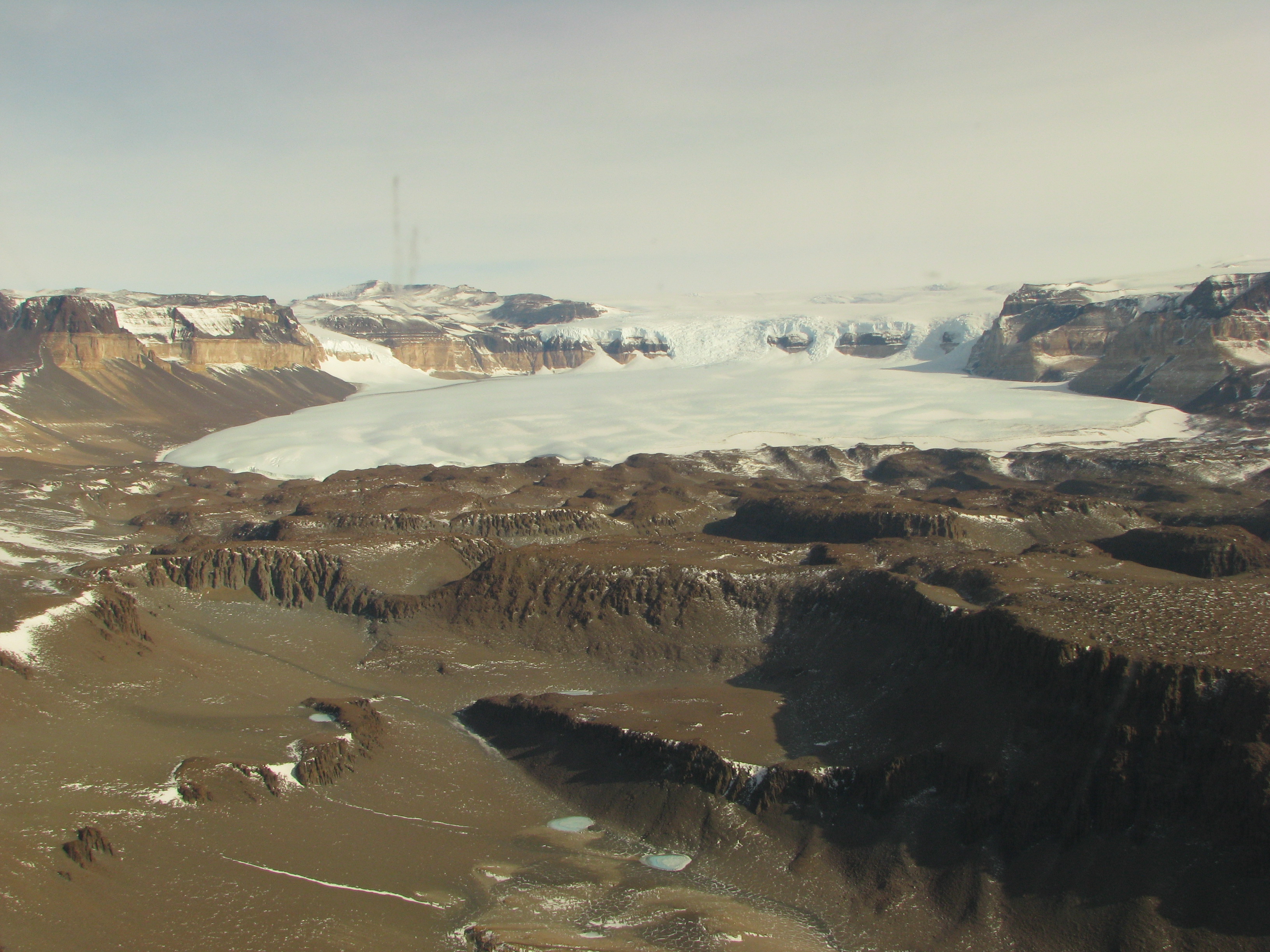 The Wright Upper Glacier in the Wright Valley, McMurdo Dry Valleys.