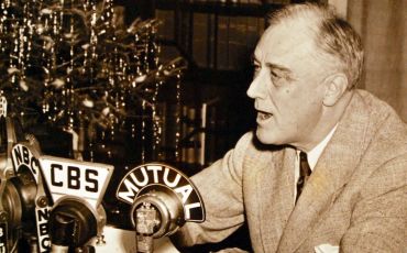 President Franklin D. Roosevelt used radio to deliver his Fireside Chats to people across the United States.
