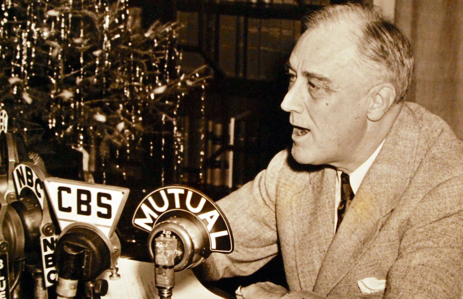 President Franklin D. Roosevelt used radio to deliver his Fireside Chats to people across the United States.