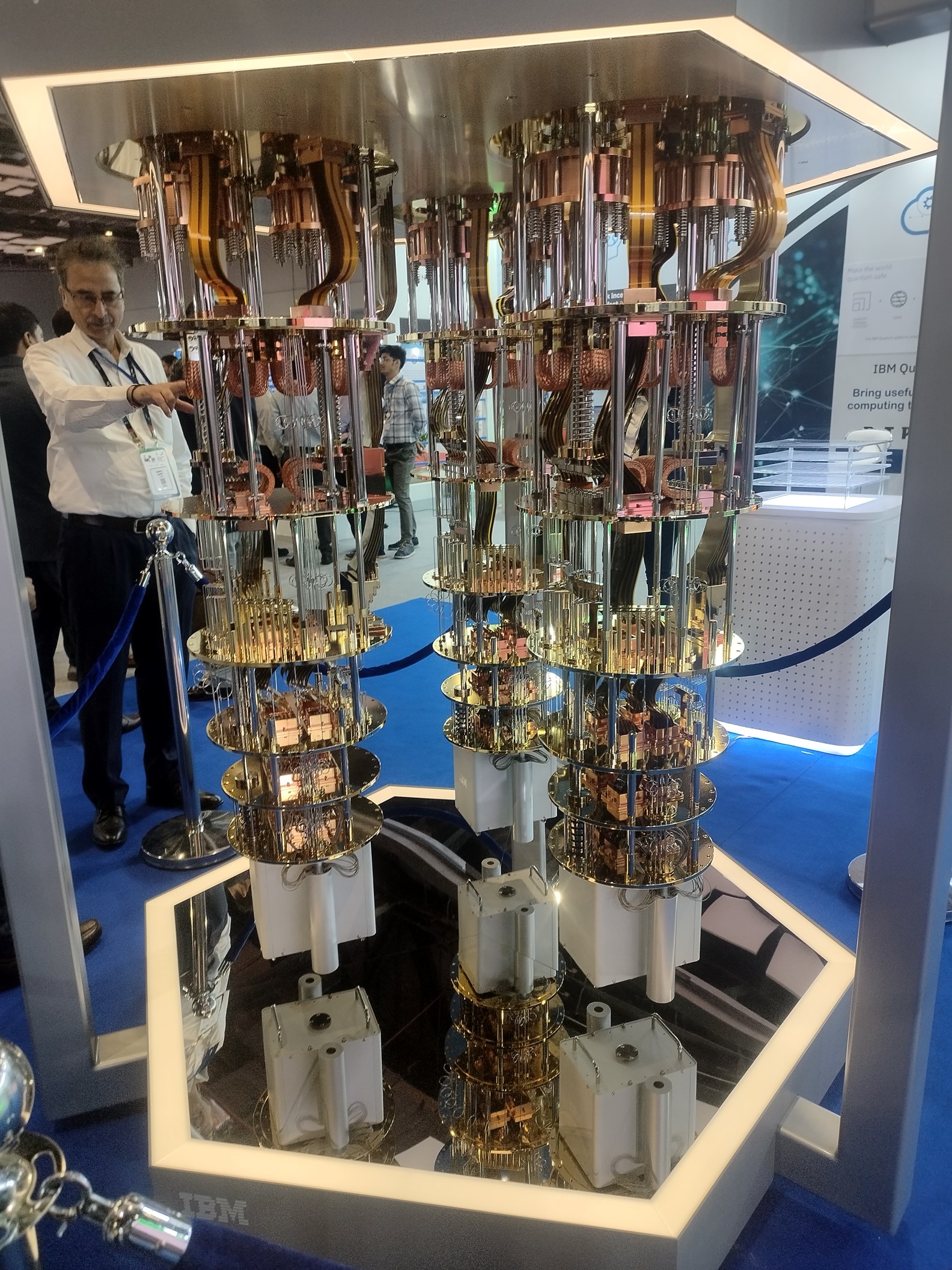 IBM had one of its quantum computers on display at the International Telecommunications Union conference, held in Delhi, India, in 2024.