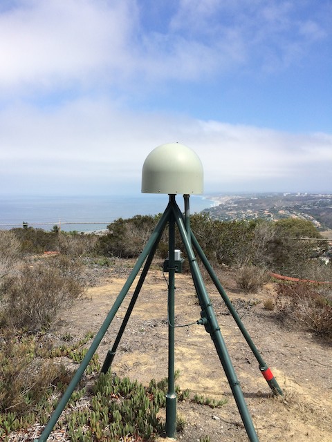 GPS Stations like this one near San Diego, Calif., monitor atmospheric conditions for potential monsoonal flash floods while keeping watch for earthquake activity.