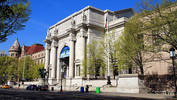 The American Museum of Natural History is located just west of Central Park in New York City.