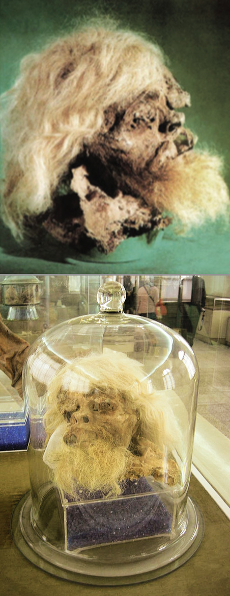 The head of Salt Man 1 excavated in 1993