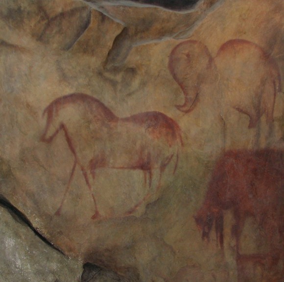 Paleolithic horse painting