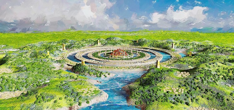 Plato described the fictional city of Atlantis