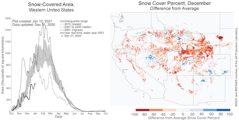 Snow-covered area map