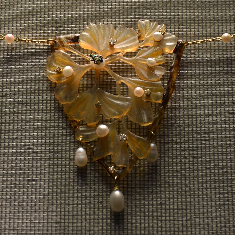 French Gingko Tree Pendant