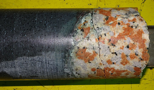 A core collected from peak ring of Chicxulub crater