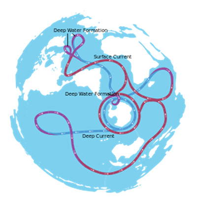 Global ocean-current conveyor belt 