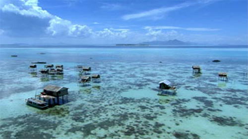 A Bajau settlement in the Philippines