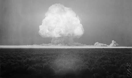 Atomic bomb explosion