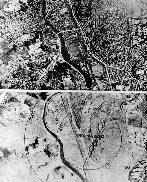 Nagasaki before and after