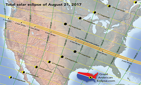 paths of solar eclipses 